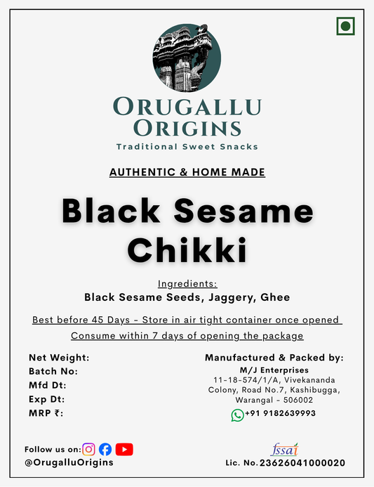 Black Sesame Chikki