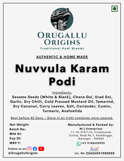 Nuvvula Karam Podi