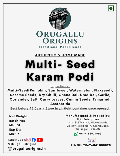 Multi-Seed Karam Podi