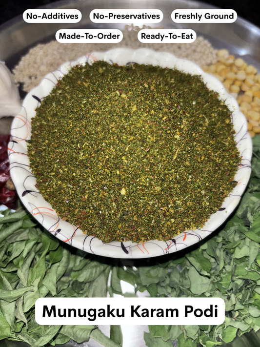 Munugaku Karam Podi (Drumstick Leaf Spice Powder)